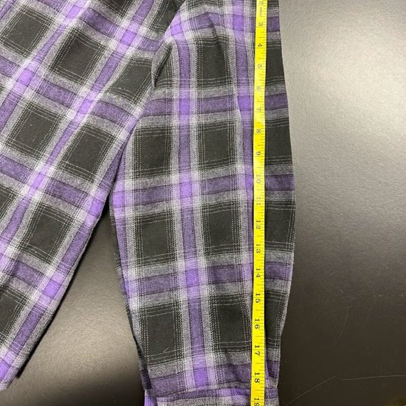 Shein Hooded Purple "Flannel" Button up - 2XL - Picture 3 of 5